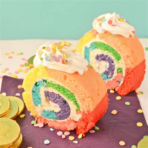 Rainbow Cake Roll Easybaked