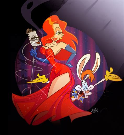 Jessica And Roger Rabbit Art