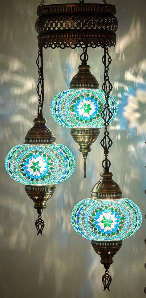 Free Ship Turkish Moroccan Handmade Mosaic Hanging Ceiling Etsy