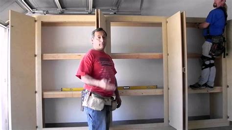 Saw doorknobs sealant wood drill sander (optional) stain or paint protective eyewear gloves nails or screws door hardware. Build Your Own Garage Wall Cabinets - Gif Maker DaddyGif ...