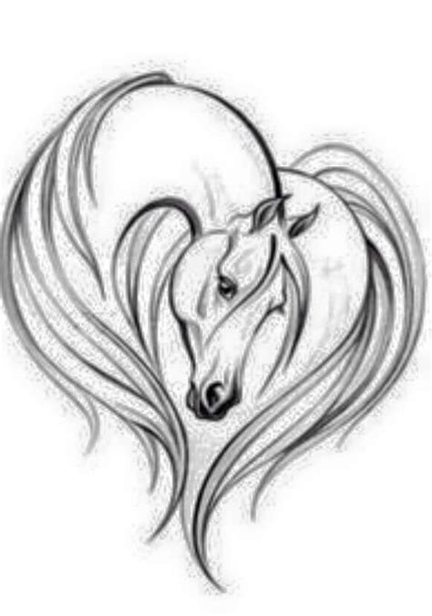 Horse Heart Tattoo Horse Tattoo Design Horse Drawings Horse Tattoo