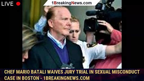 Chef Mario Batali Waives Jury Trial In Sexual Misconduct Case In Boston