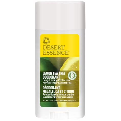 Desert Essence Deodorant Lemon Tea Tree 25 Oz 70 Ml
