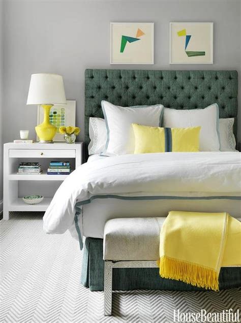Yellow And Green Bedrooms Contemporary Bedroom
