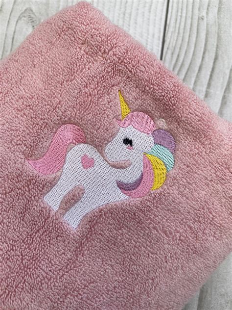 Embroidery Personalised Towel Set For Girls Bath Towel Towel Etsy