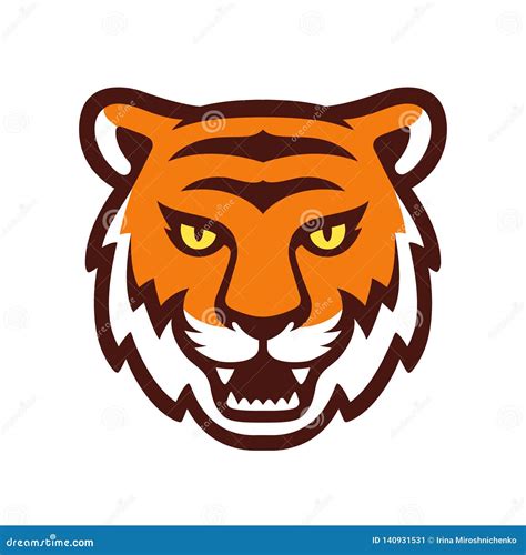 Tiger Head Illustration Stock Vector Illustration Of Modern 140931531