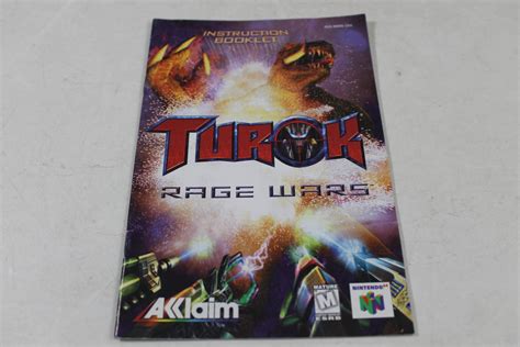 Turok Rage Wars N64 Manual National Uniform Free Shipping