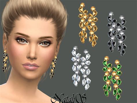 The Sims Resource Nataliscrystals And Beads Earrings