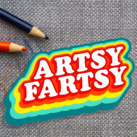 Artsy Fartsy Vinyl Sticker By Smarty Pants Paper Perpetual Kid