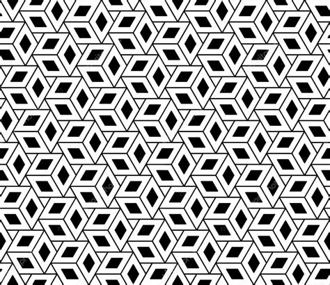 Vector Modern Seamless Geometry Pattern Cubes Black And White Abstract