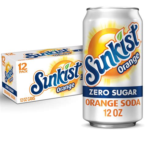 Sunkist Diet Orange Soda 12 Oz Cans Shop Soda At H E B