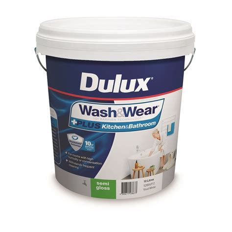Discover our colour collections, trends, tips and tools to help you get the job done. Dulux 10L Vivid White Semi Gloss +Plus Kitchen & Bathroom ...