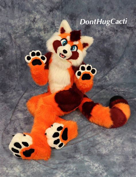 Red Panda Fursuit By Dont Hug Cacti 🌵 Fursuit Paws Fursuit Furry Art