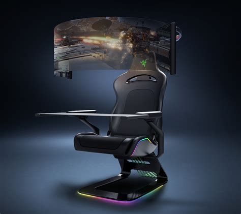 Razer Project Brooklyn Gaming Chair Has Built In 60″ Rollout Display