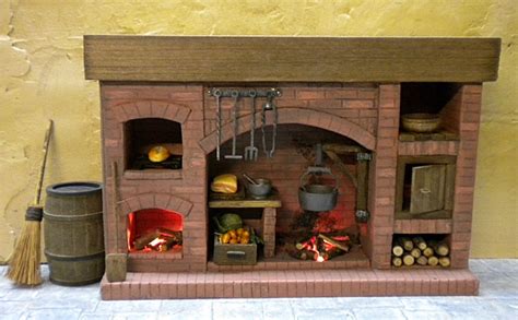 Dollhouse Miniature Fireplace Miniature Fireplace Miniature Brick