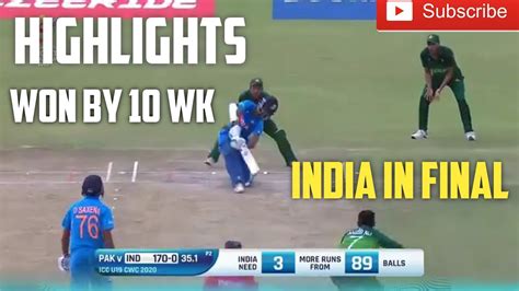 INDIA VS PAKISTAN U19 FULL WORLD CUP MATCH HIGHLIGHTS || IND VS PAK ...