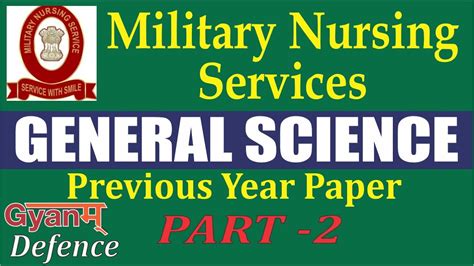 Military Nursing Services General Science Part 2 Youtube