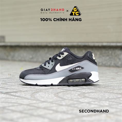 2hand Giày Thể Thao Nike Air Max 90 Black Cool Grey White Aj1285