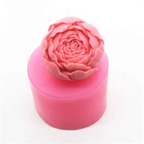 3d rosa flor não tóxico silicone fondant bolo molde dia dos namorados casamento bolo de