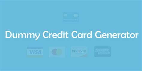 During the testing phase, developers ask for credit card numbers to verify that a user is a real person. Fake Credit Card Numbers Generator - Visa & Master Crad with CVV