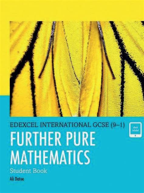 Pearson Edexcel International Gcse 9—1 Further Pure Mathematics