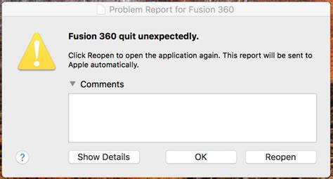 Solved Fusion 360 Quit Unexpectedly Autodesk Community