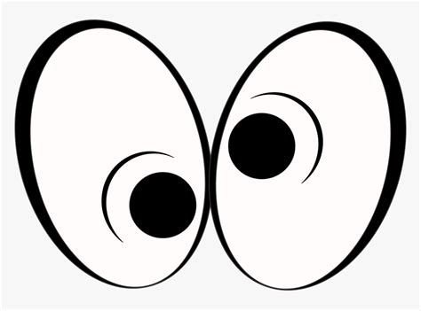 Transparent Eyes Clipart Black And White Crazy Cartoon Eyes