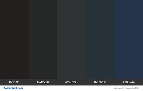 Dark Color Palette Blue Hex Rgb Codes