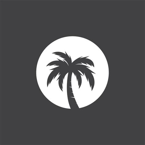 Palm Coconut Tree Logo Icon Silhouette 27196354 Vector Art At Vecteezy