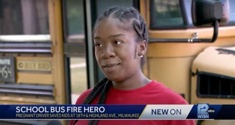 Pregnant School Bus Driver Saves 37 Students From Bus Fire Blavity