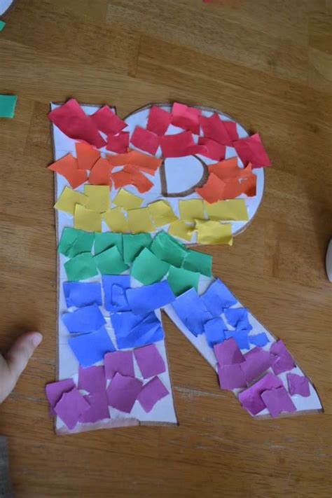 Letter R Rainbow Craft