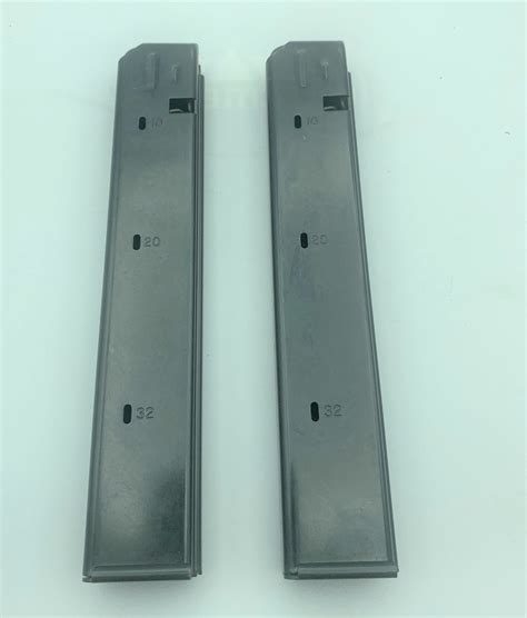 Pack Of 2 Ar15 Colt Style 9mm 32 Round Magazine Metalform 9smg32s Mag