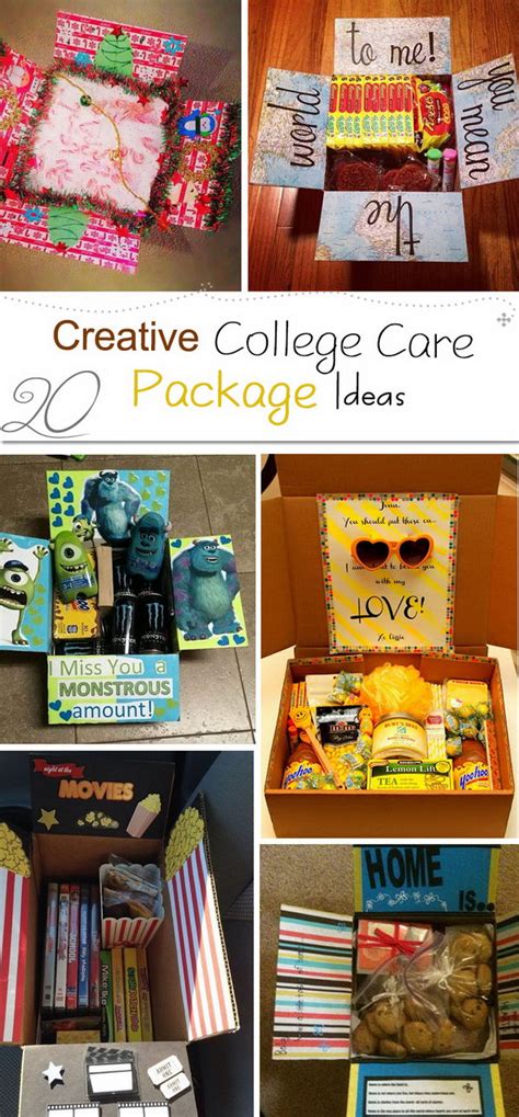 20 Creative College Care Package Ideas Noted List