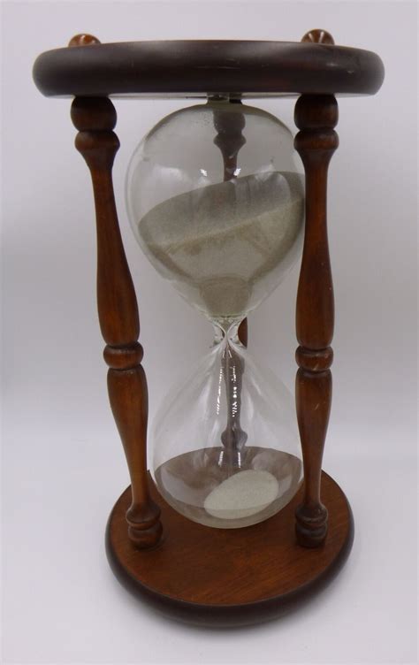 Wooden Hourglass Sand Timer Vintage Maritime Nautical Decor 12 Ebay