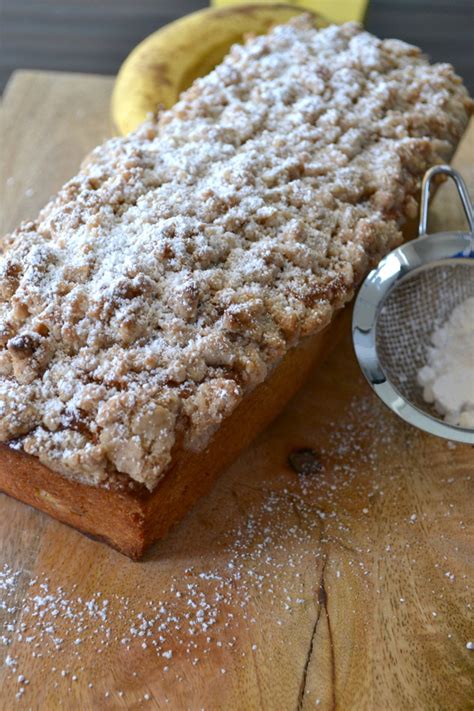 How do you make banana walnut bread? Cinnamon Crumb Banana Bread - Little Bits of...