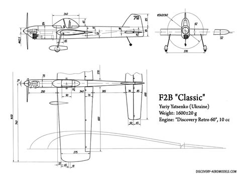 Classic Control Line Aerobatic F2b Demountable Model Of Yuriy