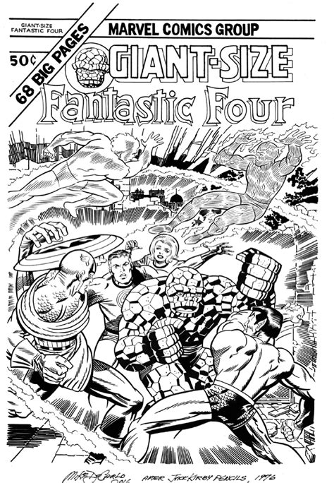 Fantastic Four Annual 11 Cover Inked By Mike Decarlo In 2016 In