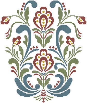 There are many beautiful heart themed kits available to make stitching up a gift a breeze, like tamar nahir's flower heart embroidery kit that includes everything you need to quickly stitch up some beautiful hoop art. Rosemaling 10 Cross Stitch Pattern by Tereena Clarke ...
