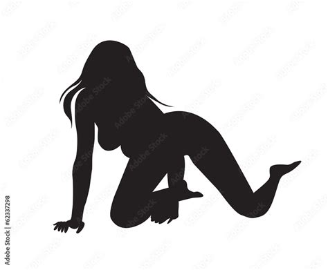 Sexy Woman Girl Silhouettes Stock Vector Adobe Stock
