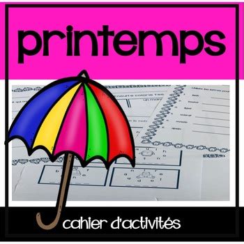 Printemps Cahier D Activit S By English French Shop Tpt