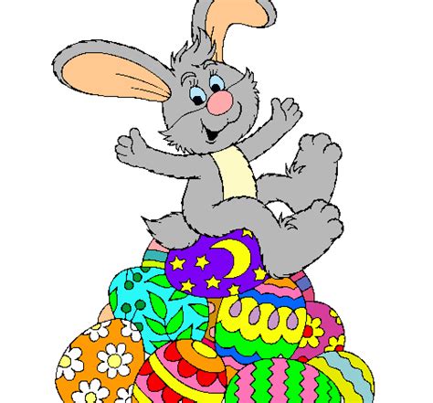 ¿qué son los conejos de pascua? Dibujo de Conejo de Pascua pintado por Kalimandi en ...
