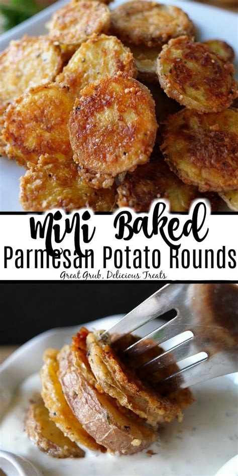 Creamer potatoes have been bread to be small. Mini Baked Parmesan Potato Rounds are a delicious ...