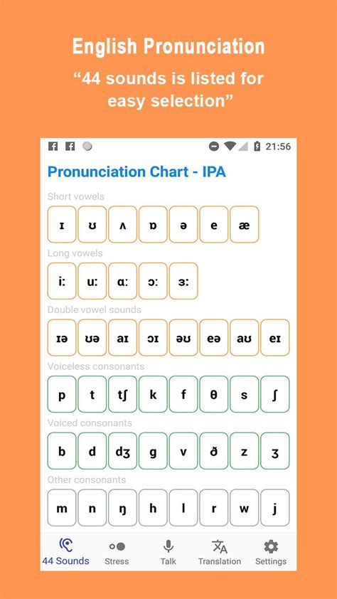 English pronunciation bold letters for given sound english phonetics — reference table. English Pronunciation for Android - APK Download