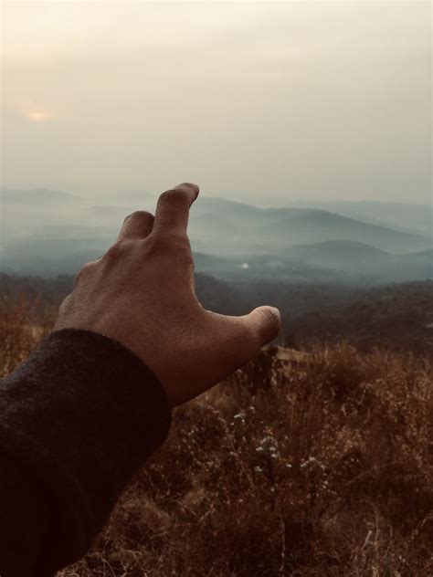 Hand Towards Mountains Pixahive