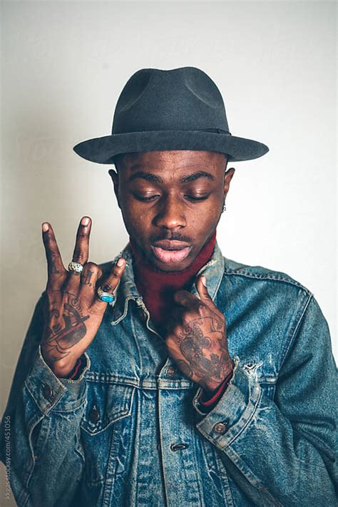 Young Tattooed Black Man Modelling By Kkgas Stocksy United
