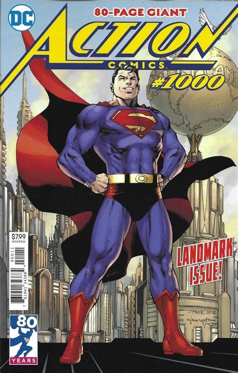 Superman Action Comics Issue 1000 Limited Jim Lee Variant Modern Age