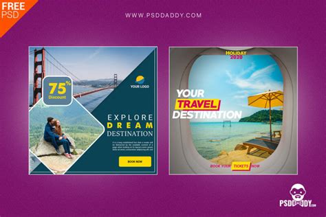 Download Travel Social Media Post | PsdDaddy.com