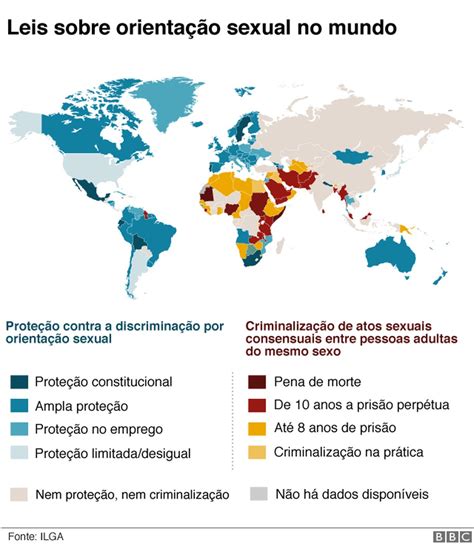 Mapa mostra como a homossexualidade é vista pelo mundo Mundo G
