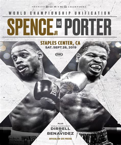 Spence are you getting even more creative? Spence-Porter 9.28.19 Poster - SPBoxing - Seidman Productions