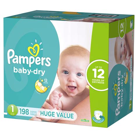 Pampers Baby Dry Diapers Size 1 198 Count Walmart Inventory Checker
